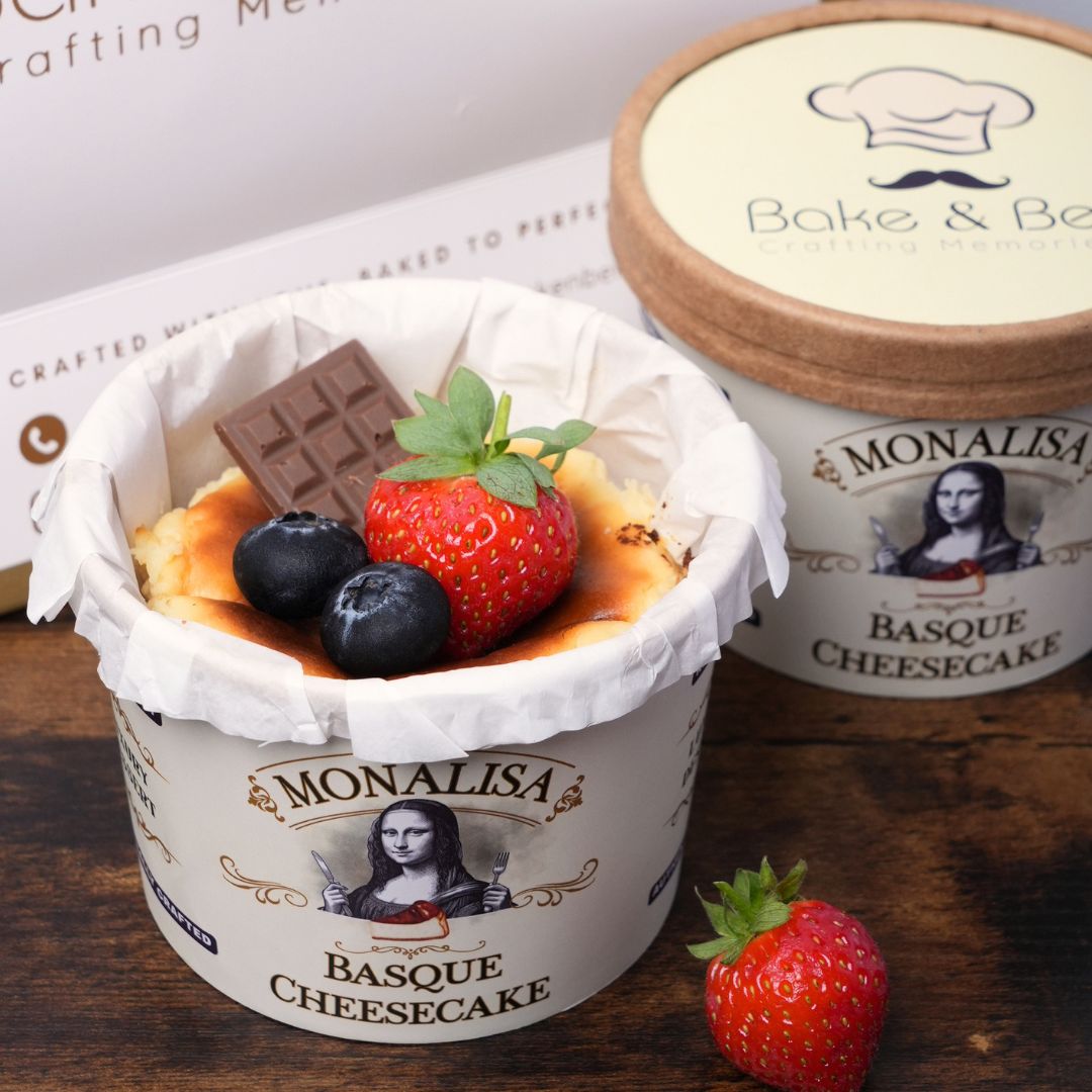 Monalisa Basque Cheese cake with Strawberry Monalisa Basque Cheesecake – Berry Royale - Image 1