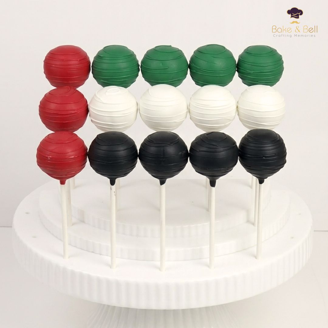 UAE Flag themed Cake Pops UAE Flag themed Cake Pops