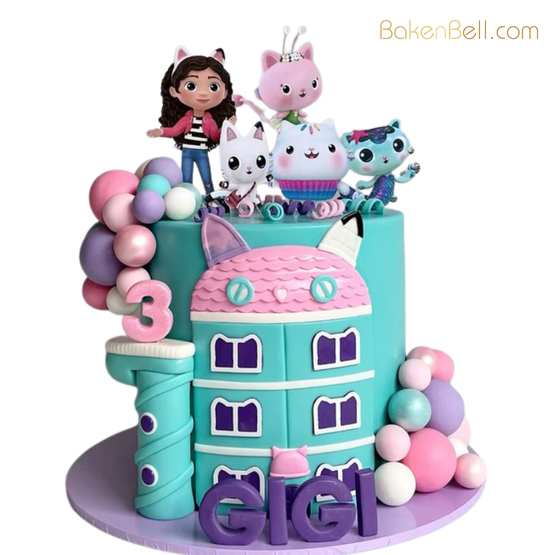 9 Gabby & Friends Celebration Cake - Image 1